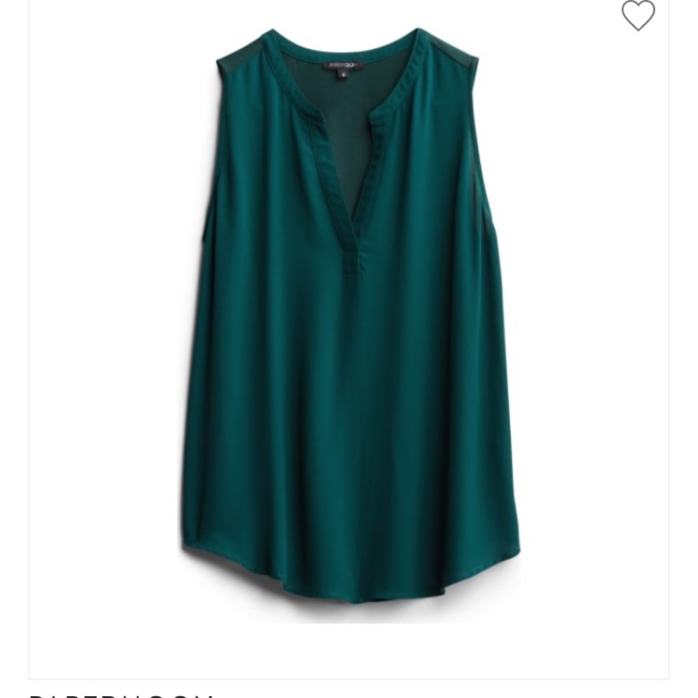 NWT Stitch Fix dark green sleeveless blouse